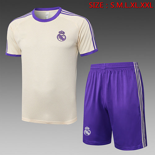 2025-26 Real Madrid Short-sleeved shorts training suit