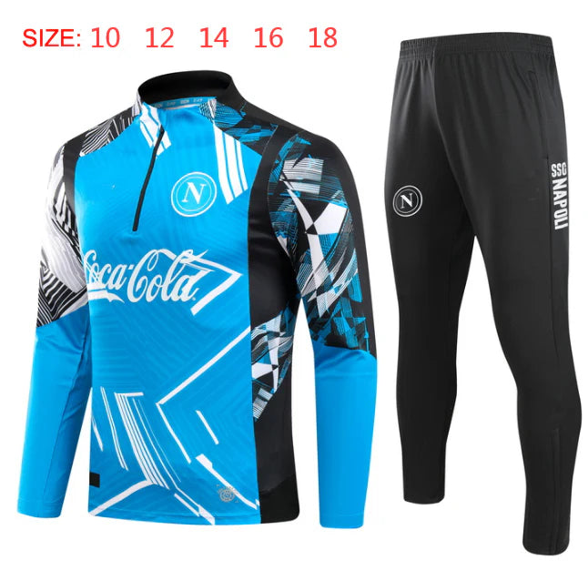 2024-25 Naples blue Training Suit Kids Size 10-18