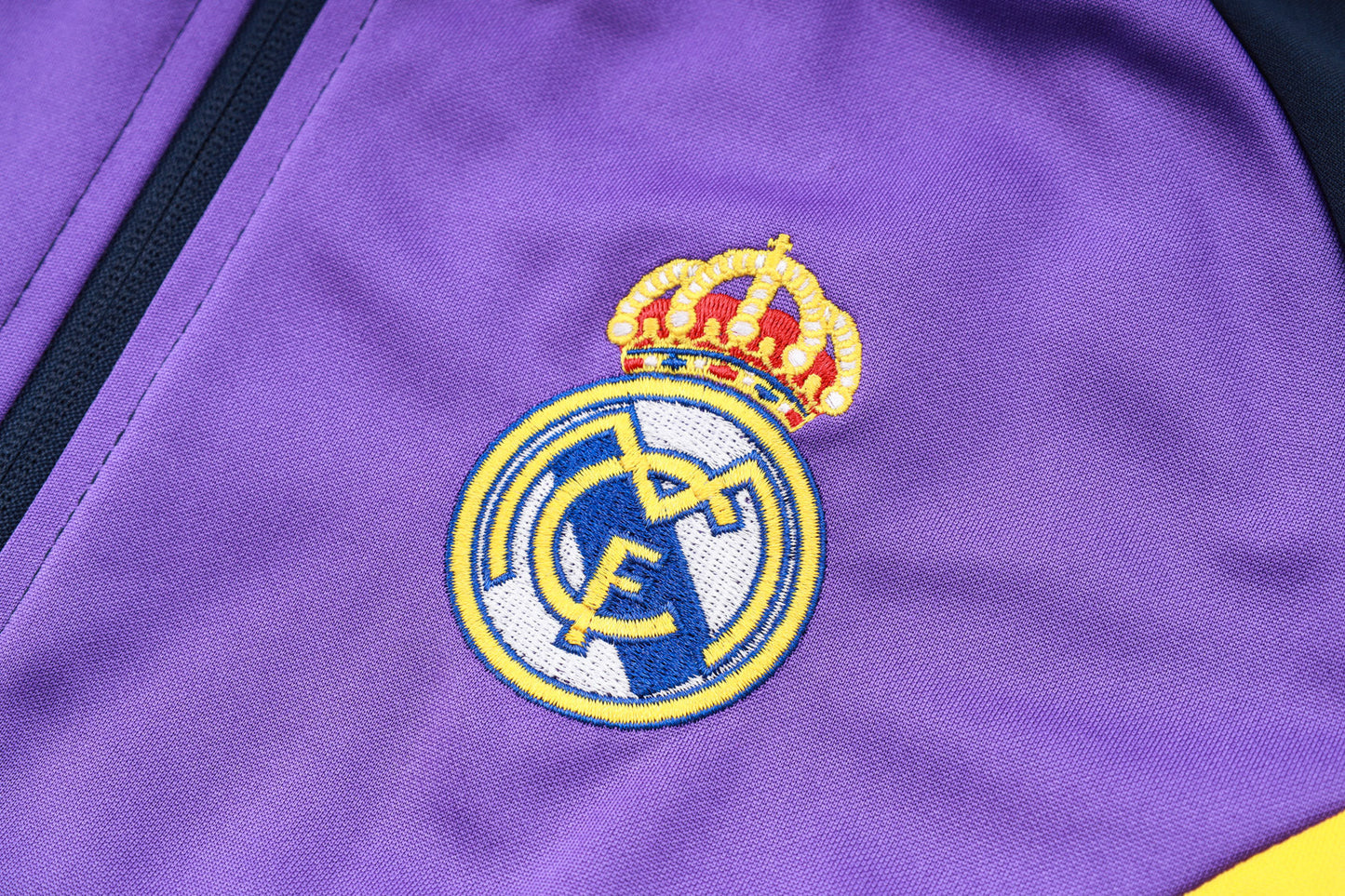 2024-25 Real Madrid Bule-Purple Training Suit Kit Long zipper