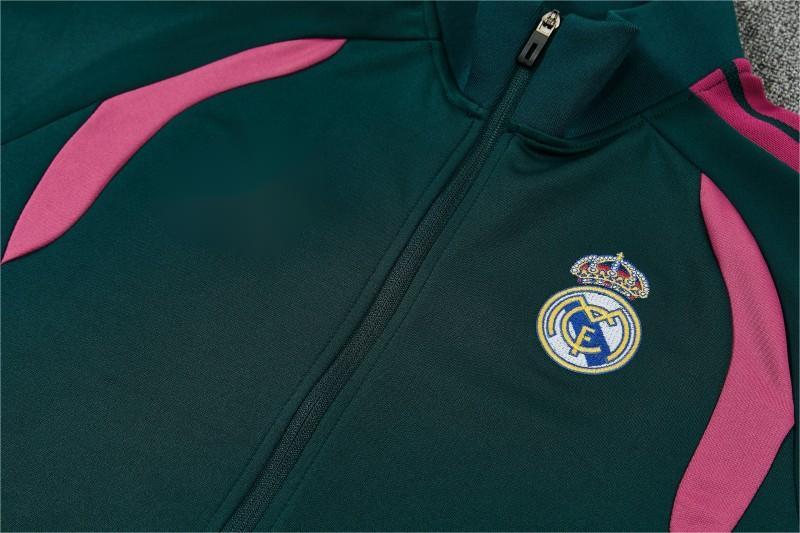 2026-27 Real Madrid Dark Green Full Zipper Jacket Tracksuit S-2XL