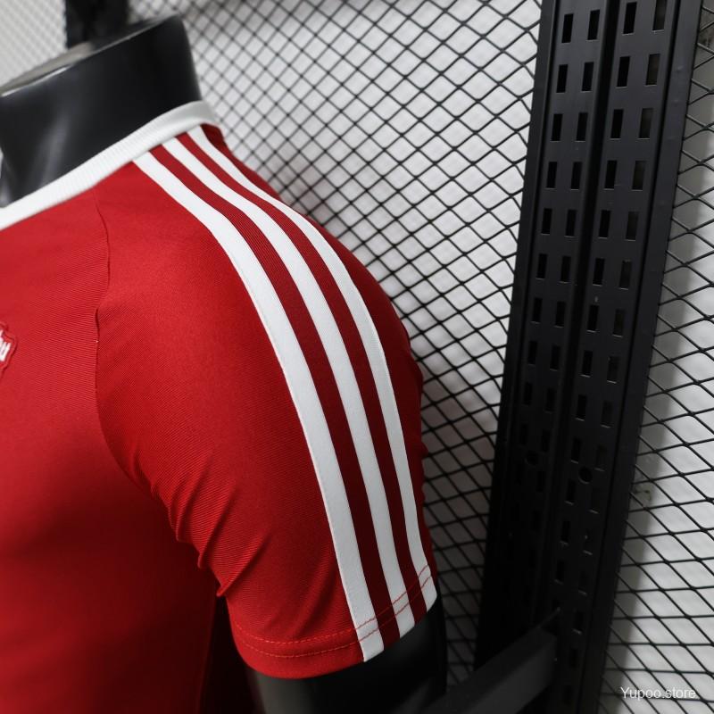 2026-27 Manchester United Red with White Three-Stripe Shoulders Player S-2XL