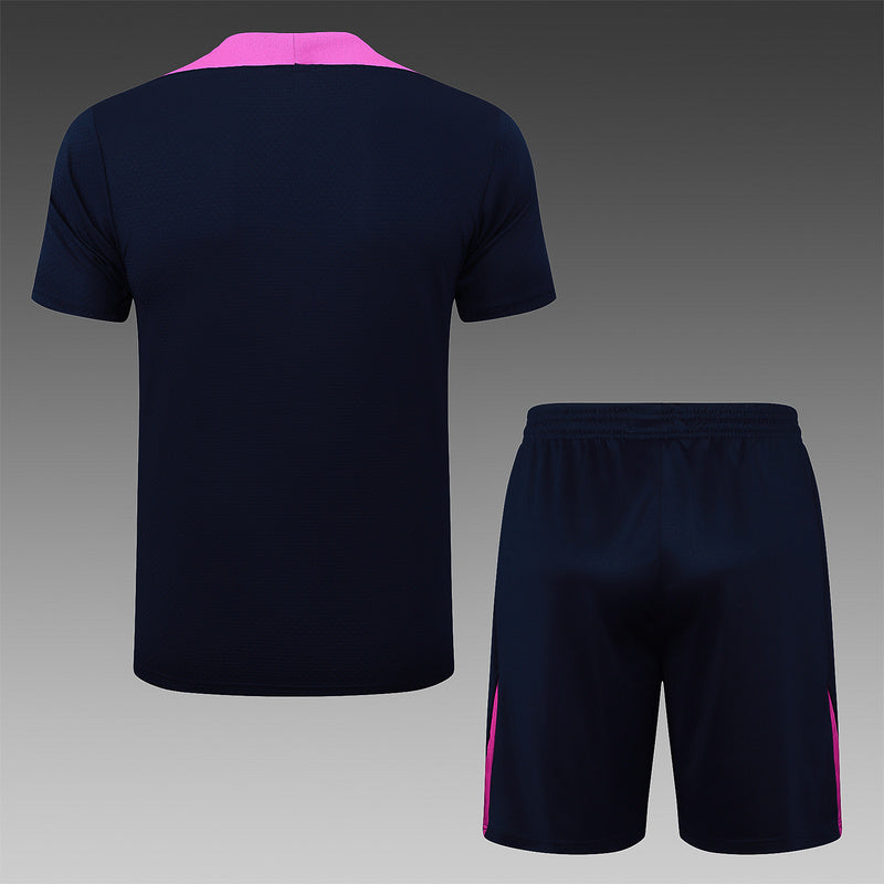 2025-26 Barcelona Short-sleeved shorts training suit