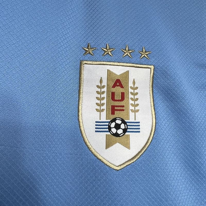 2024-25 Uruguay Home Black and white collar