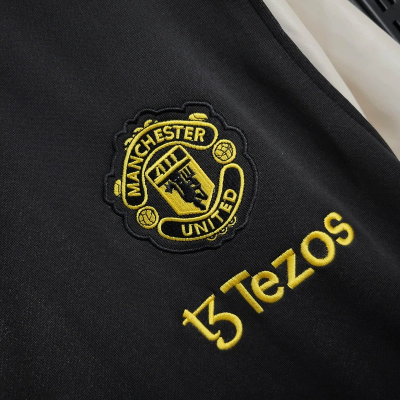 2025-26 Manchester United Black-White Windbreaker