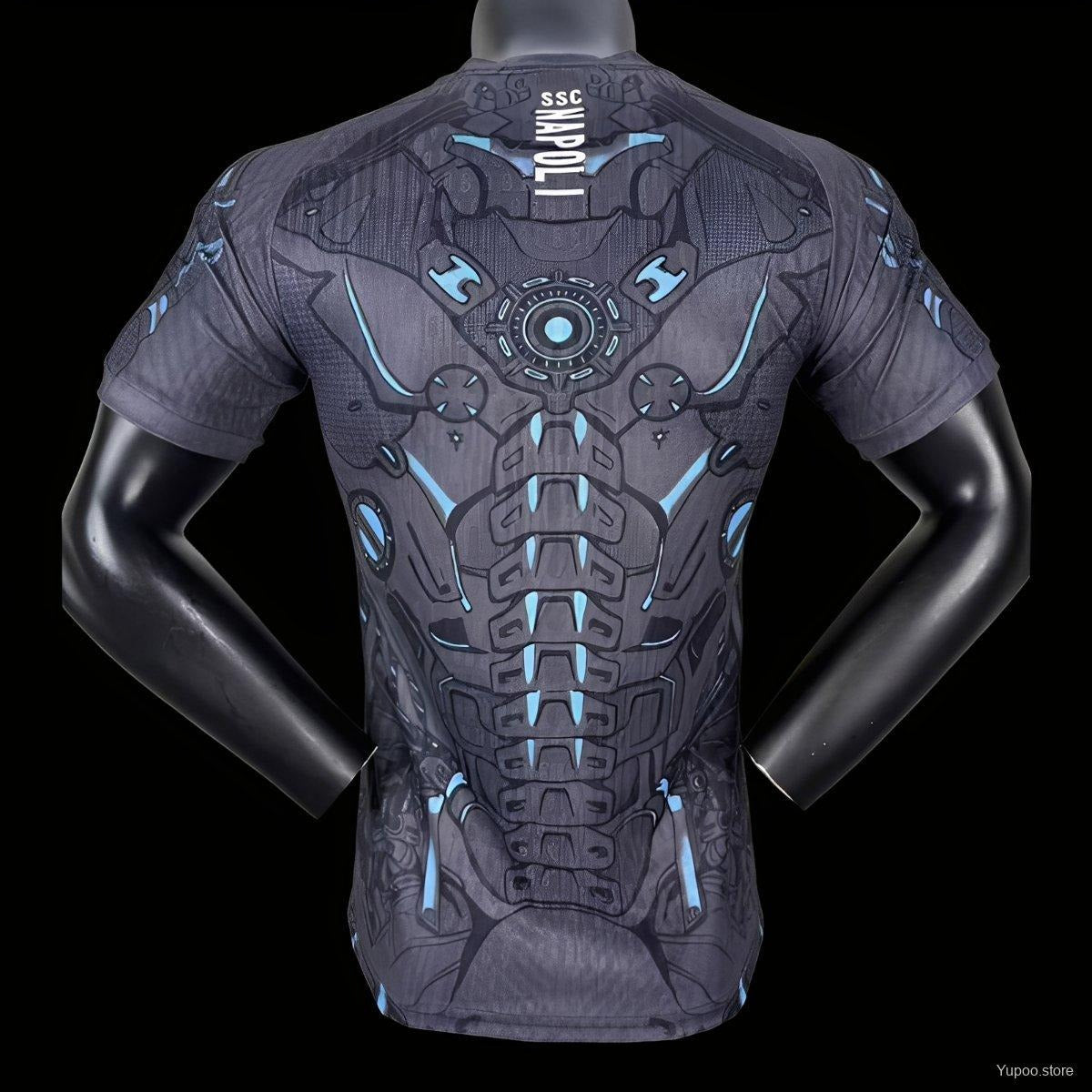 Player Version 25/26 Napoli Gray Jersey with Armor Design