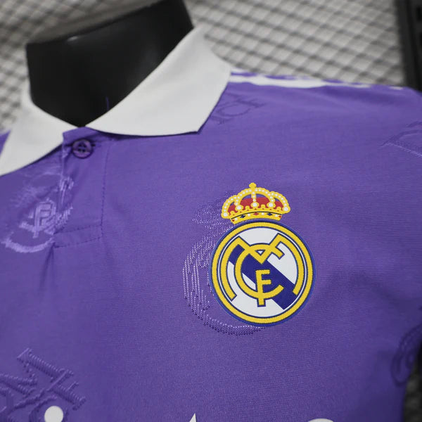 2025-26 Real Madrid Special Polo Purple Player S-2XL