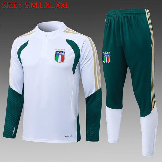 2026-27 Italy white half-zip training suit S-2XL