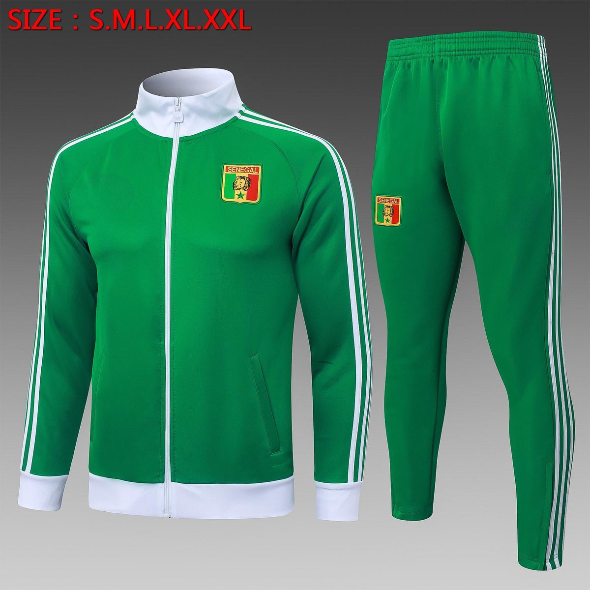 2026-27 Senegal Green Long Training Suit S-2XL