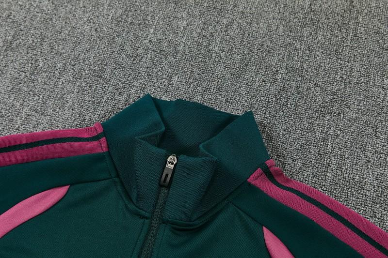 2026-27 Real Madrid Dark Green Full Zipper Jacket Tracksuit S-2XL