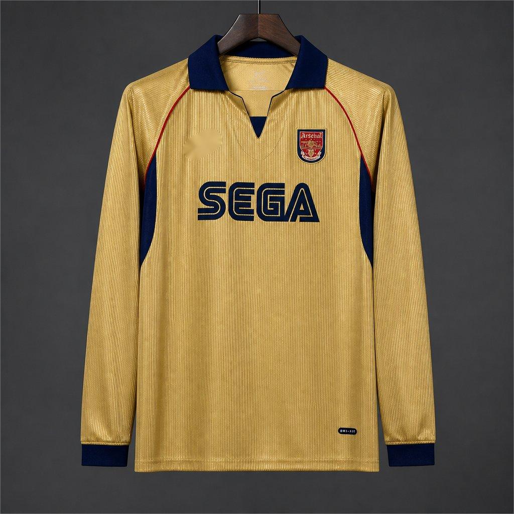 2026-27 Arsenal Vintage Remake Gold Long Sleeve S-4XL