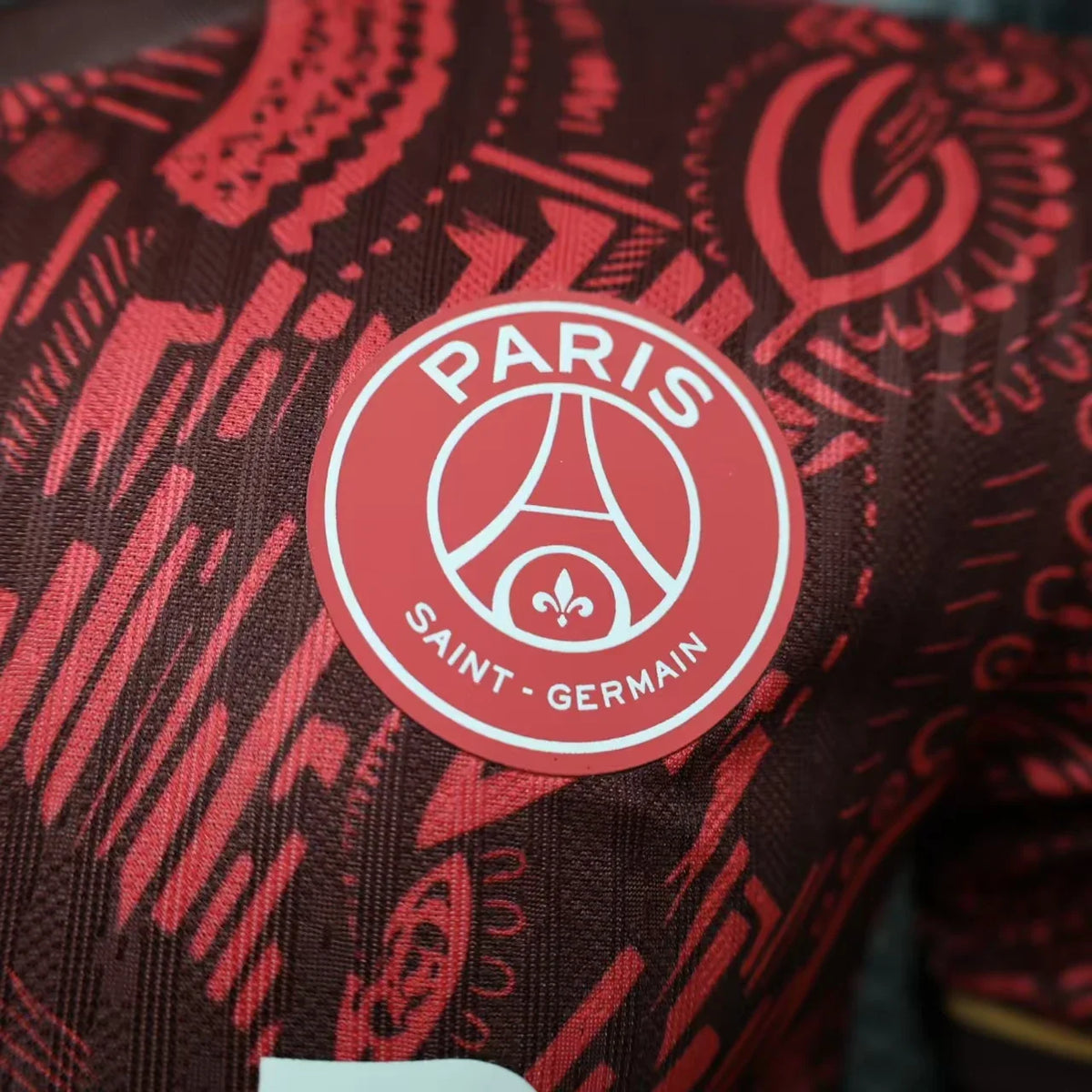 2026-27 Paris Dark Red with Tribal Pattern Special Player S-3XL