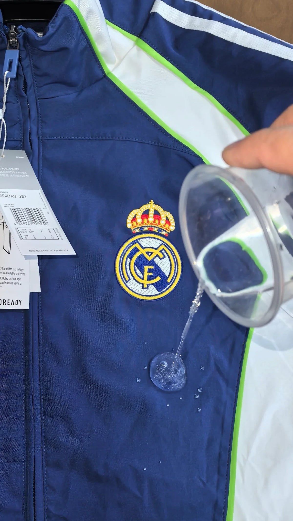 2026-27 Real Madrid light blue Windbreaker S-2XL