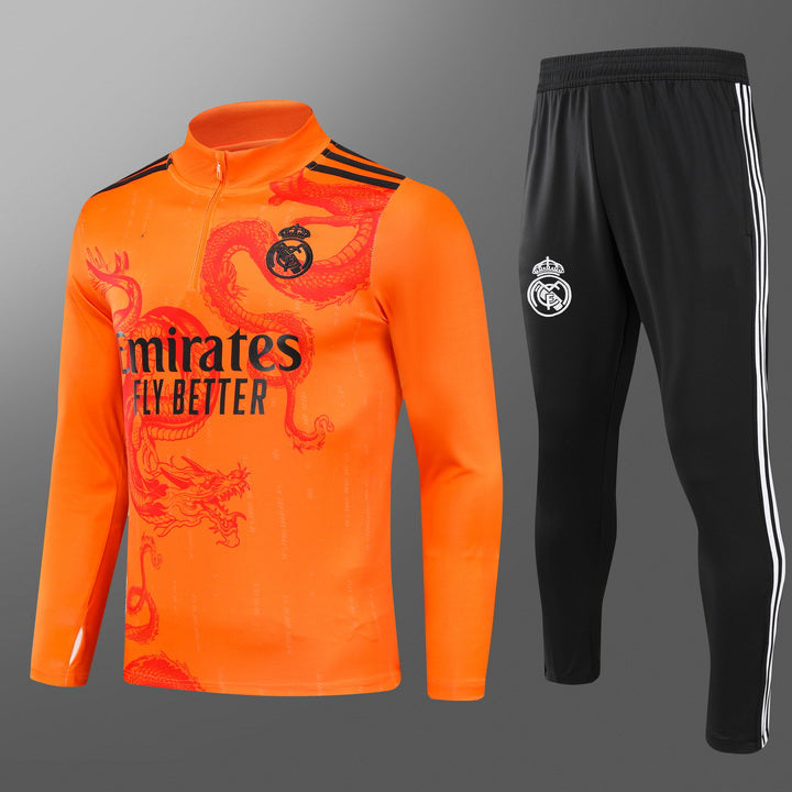 2024-25 Real Madrid Orange Special Edition Training Suit