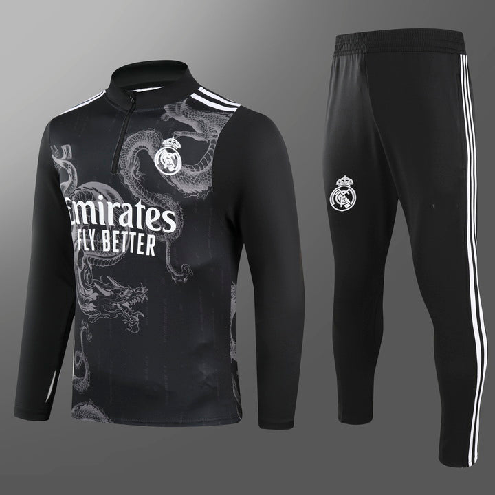 2024-25 Real Madrid Black Special Edition Training Suit