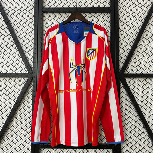 2004-05 Atletico Madrid Home Long Sleeve