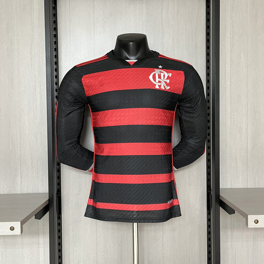 2024-25Player Edition Long Sleeve Flamengo Home S-3XL
