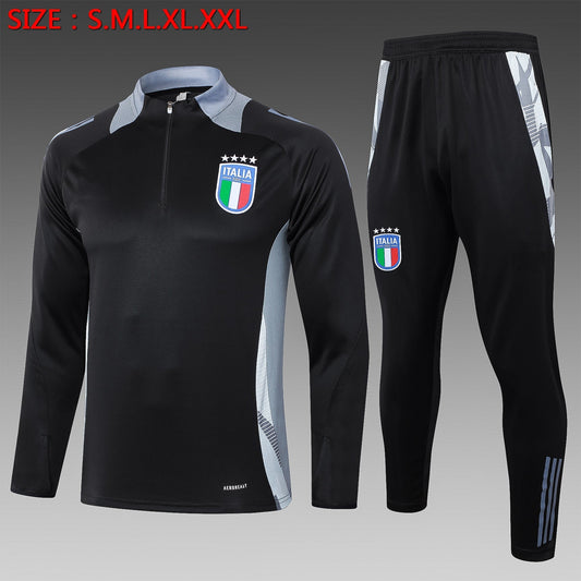 2024-25 Italy Black Training Suit