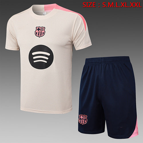 2025-26 Barcelona Short-sleeved shorts training suit