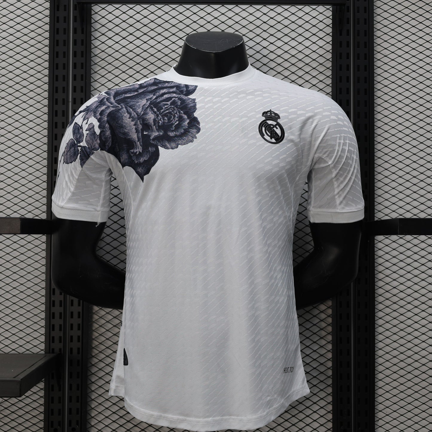 2024-25 Real Madrid Y3 White Rose Player Size