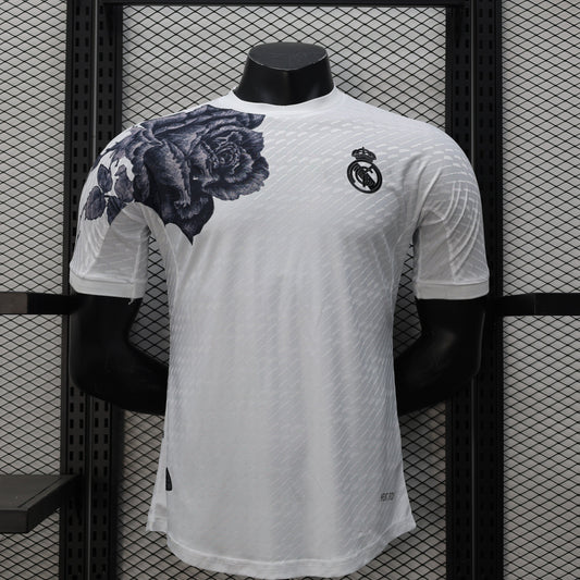 2024-25 Real Madrid Y3 White Rose Player Size