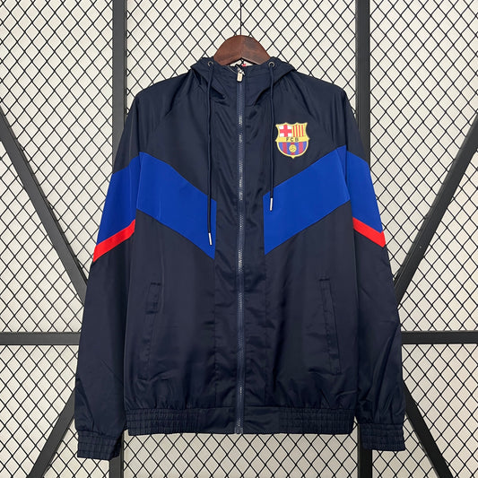 2024-25 Barcelona Windbreaker Black