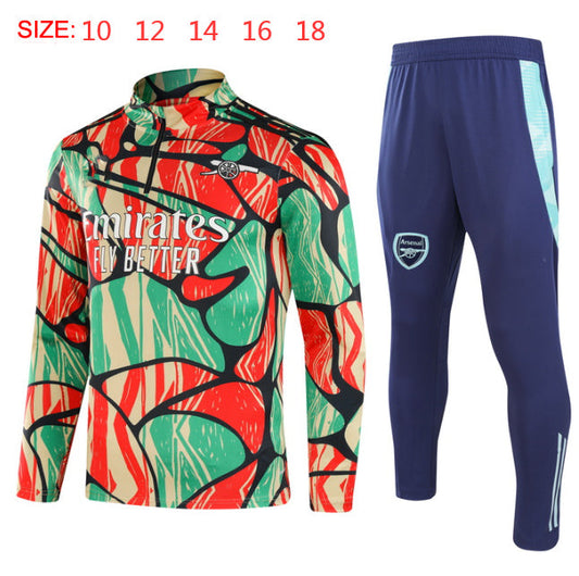 2024-25 Arsenal Graffiti Training Suit Kids Size 10-18
