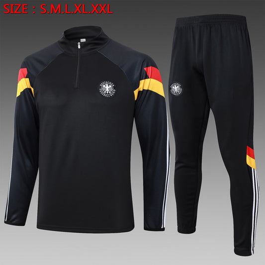 2024-25 German Black (sleeves red, yellow) training suit