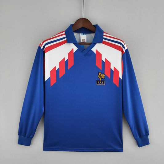 1988-90 France home Long Sleeve