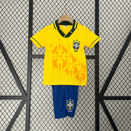 1993-94 Brazil Home Retro KIDS SIZE 16-28