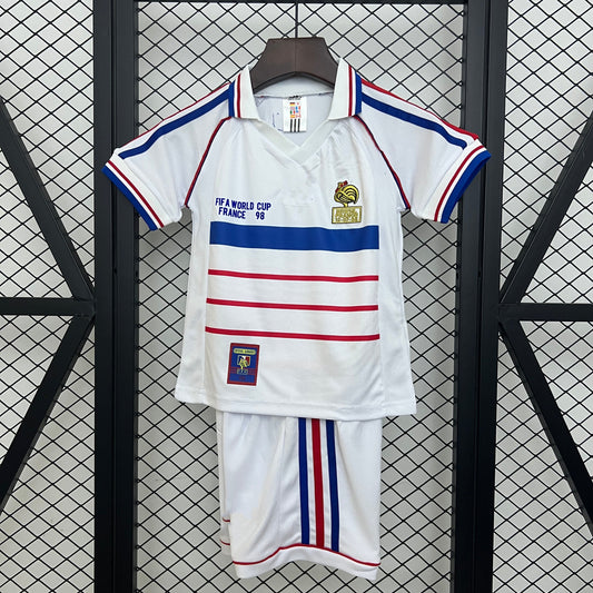 1998 France Away Retro Kids 16-28
