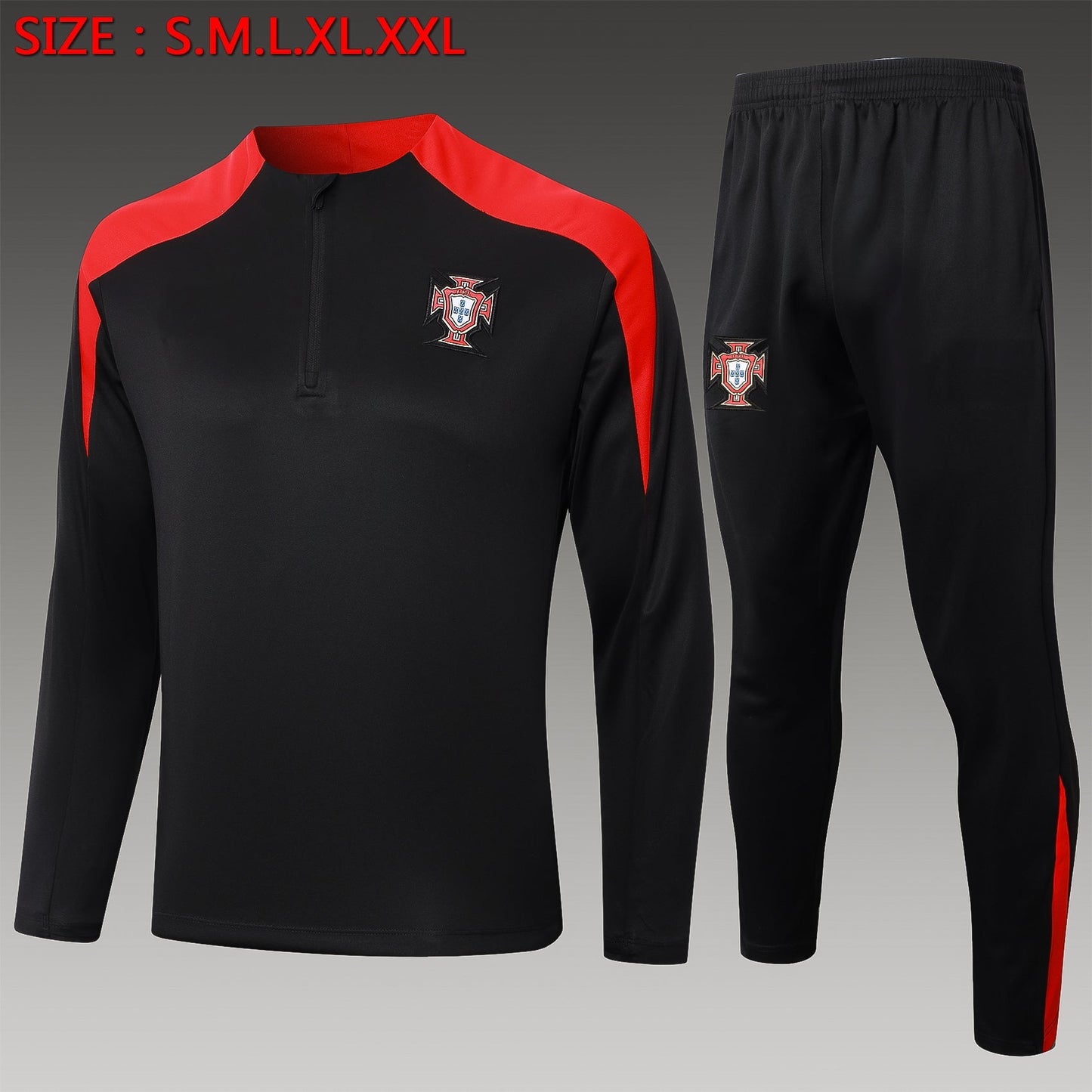 2024-25 Portugal Black Training Suit