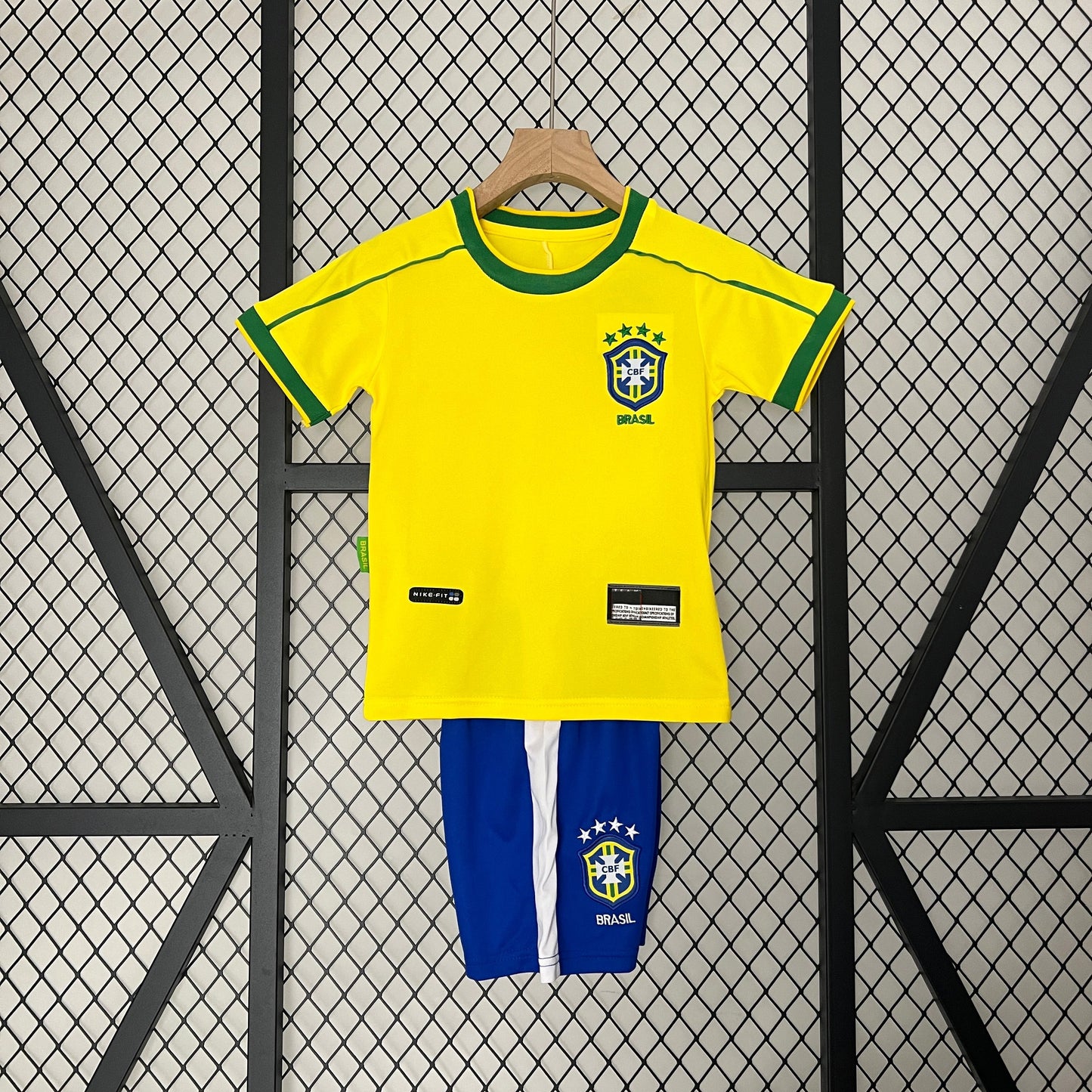 1998 Brazil Home Retro KIDS SIZE 16-28