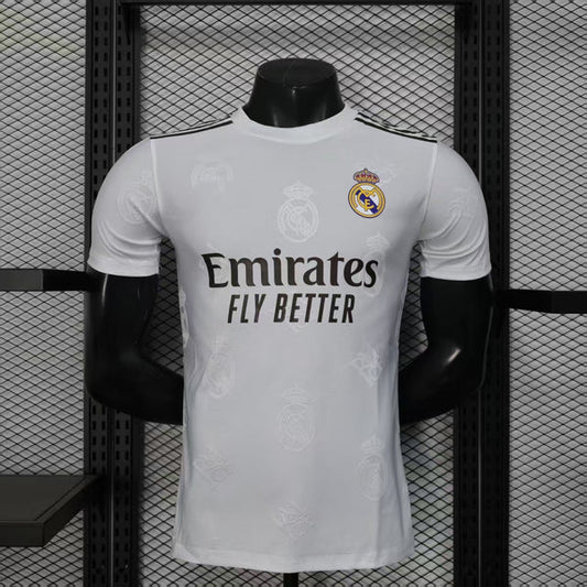 2025-26 Real Madrid Team logo White Player S-2XL