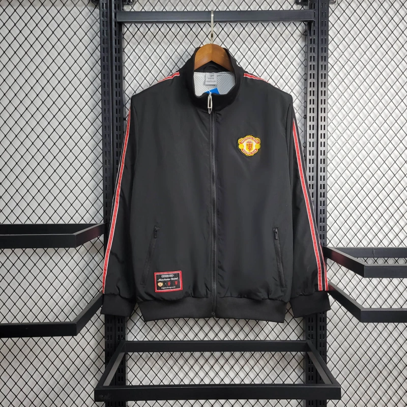 2025-26 Manchester United Black Windbreaker
