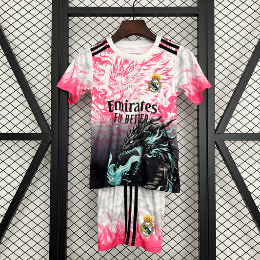 2025-26 Real Madrid Black-Pink Dragon KIDS 16-28