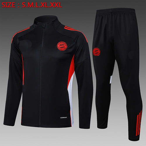 2025-26 Bayern Munich Black-Red Training Suit