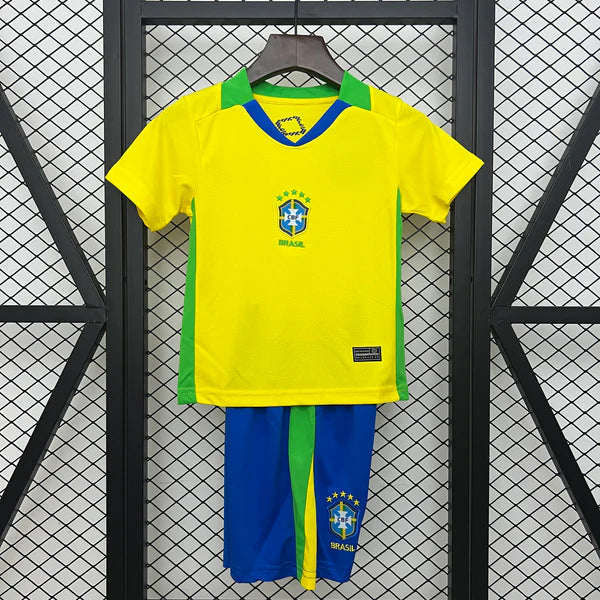 2025-26 Brazil Home KIDS SIZE 16-28