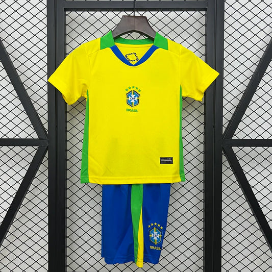 2025-26 Brazil Home KIDS SIZE 16-28