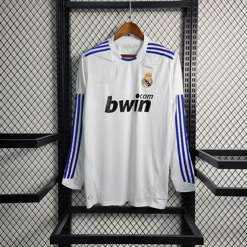 2010-11 Real Madrid Home Long Sleeve Retro