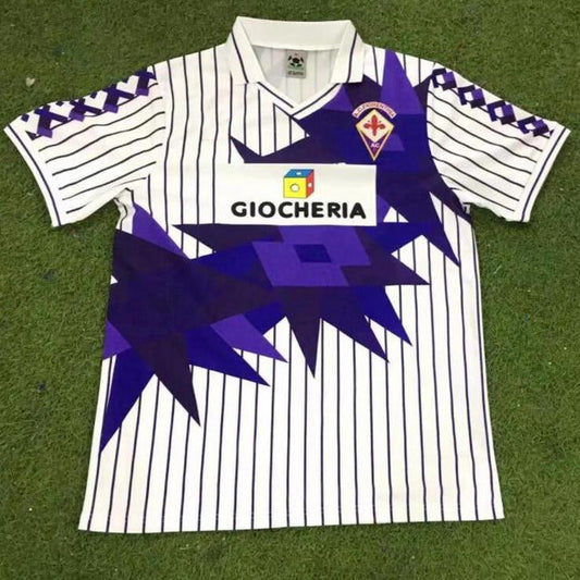 1991-92 ACF Fiorentina Away White Retro
