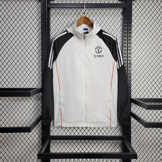 2025-26 Manchester United White Windbreaker