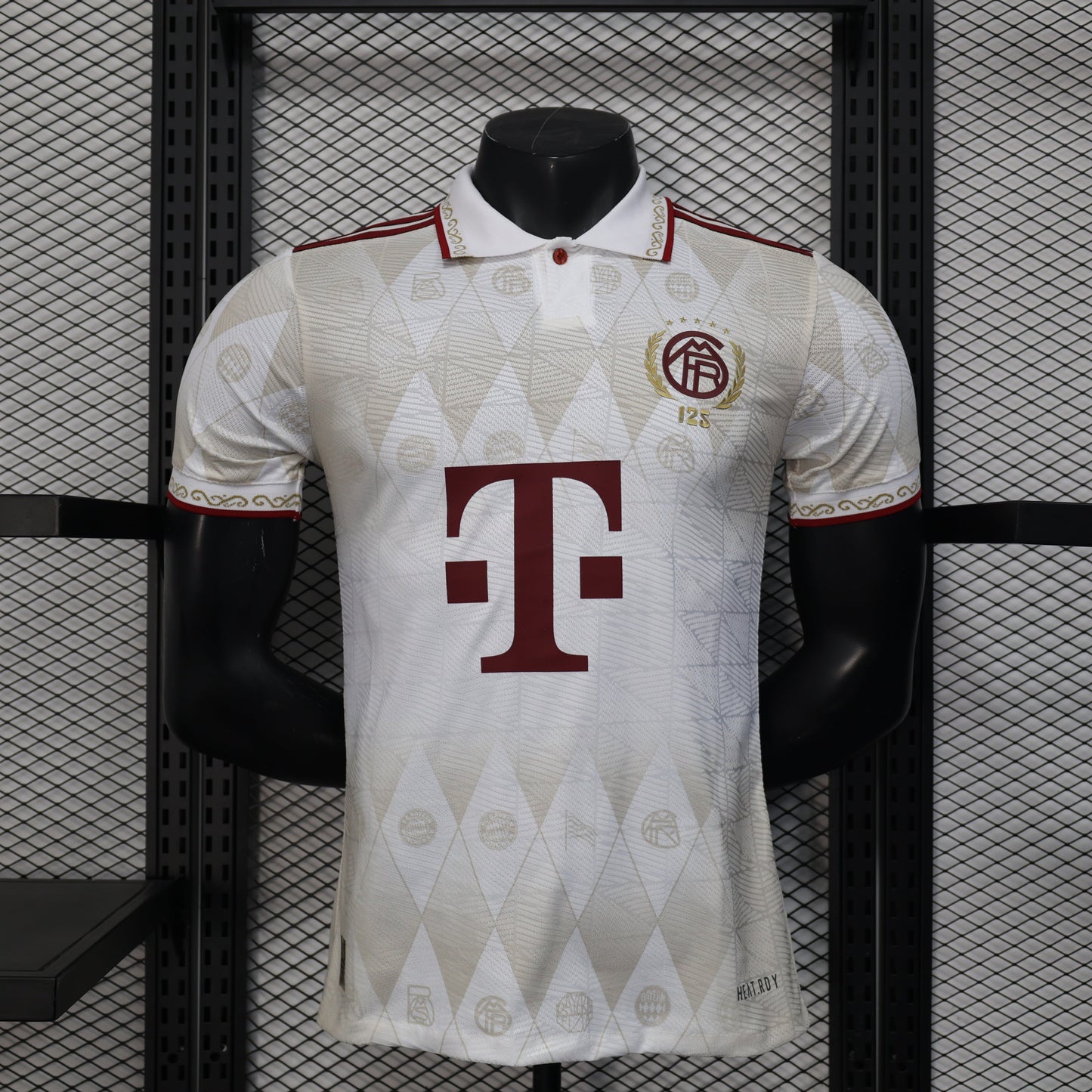 2025-26 Bayern Munich 125 Years White Polo Player