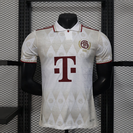 2025-26 Bayern Munich 125 Years White Polo Player