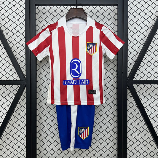 2025-26 Atletico Madrid Home Kids Sizes 16-28