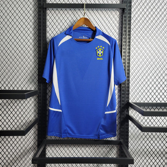 2002 Brazil away blue Retro