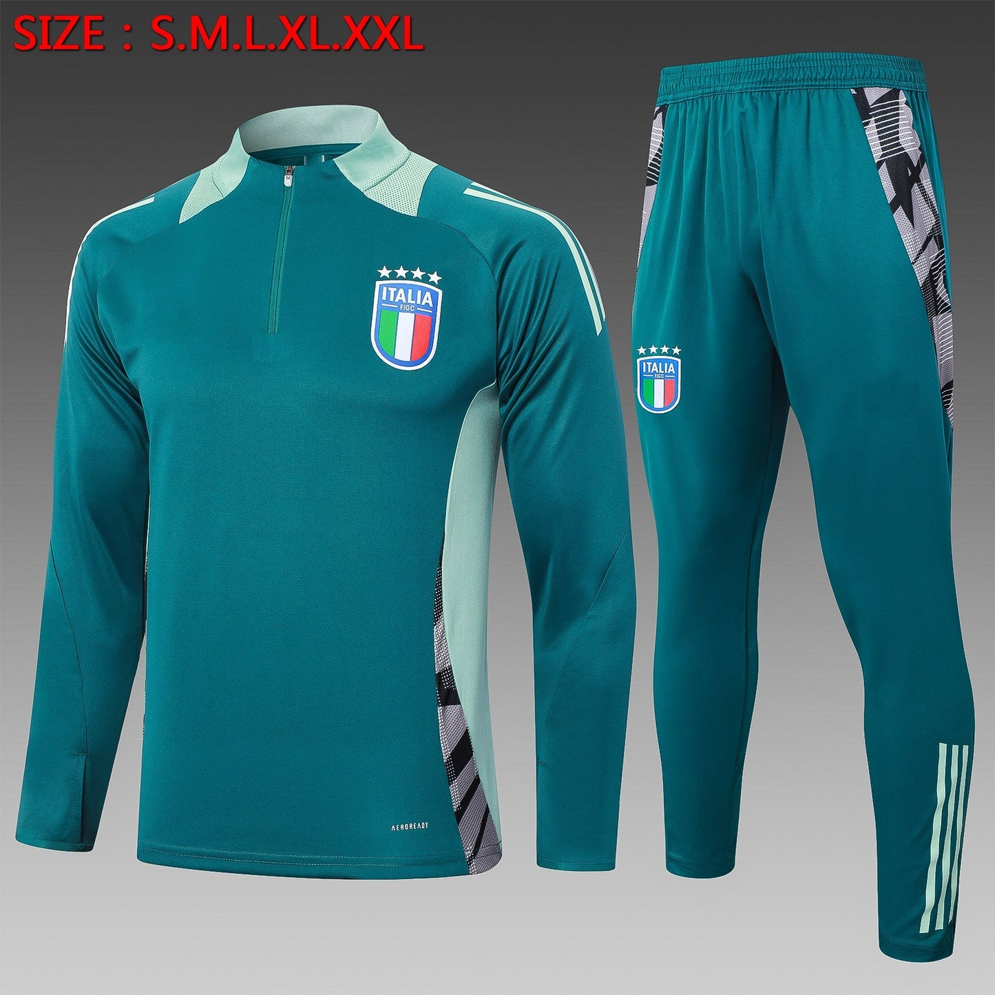 2024-25 Italy Dark Green Training Suit