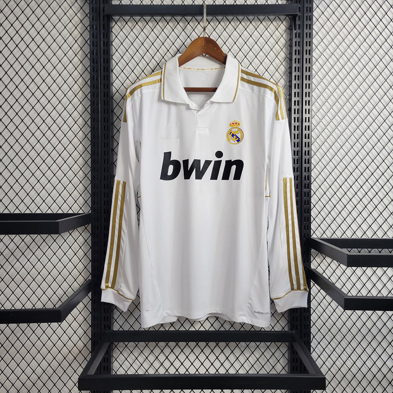 2011-12 Real Madrid Home Long Sleeve Retro
