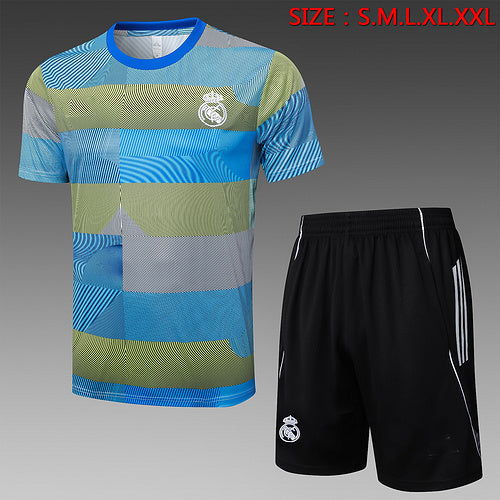 2025-26 Real Madrid Short-sleeved shorts training suit
