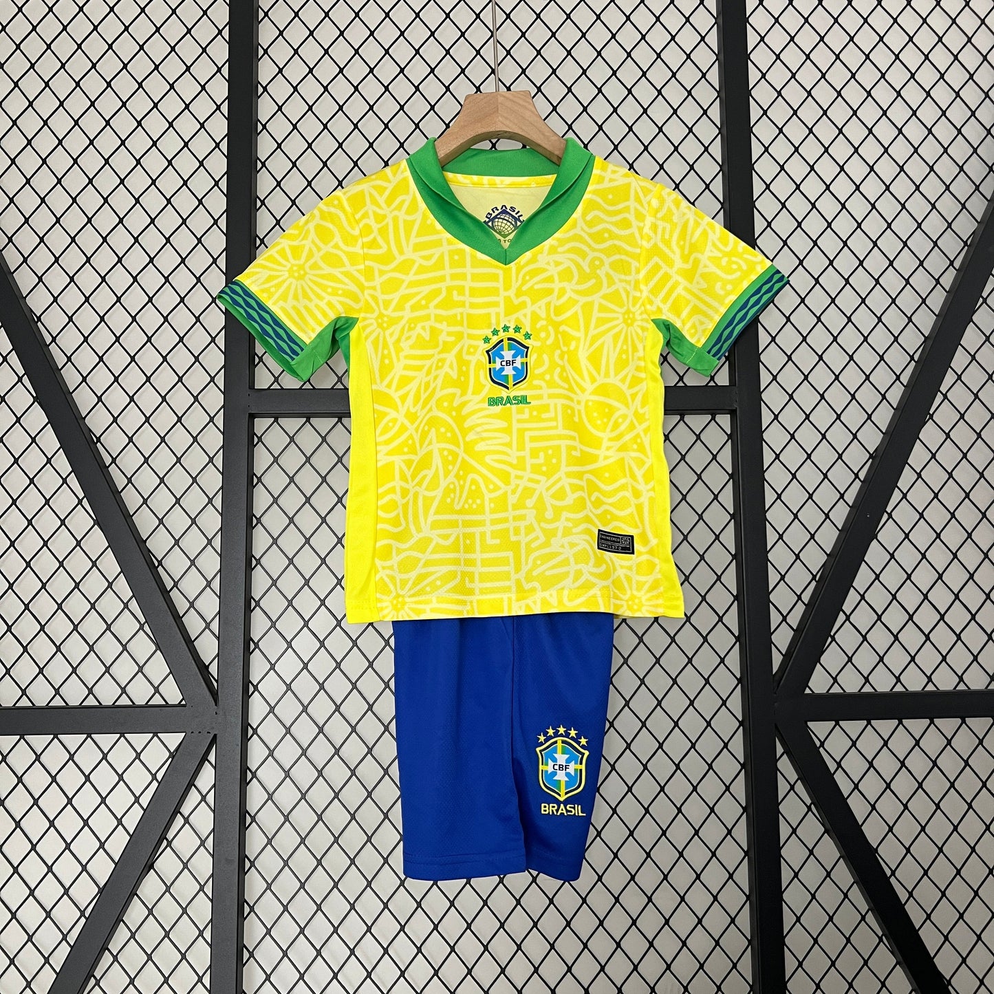 2024-25 Brazil Home KIDS SIZE 16-28