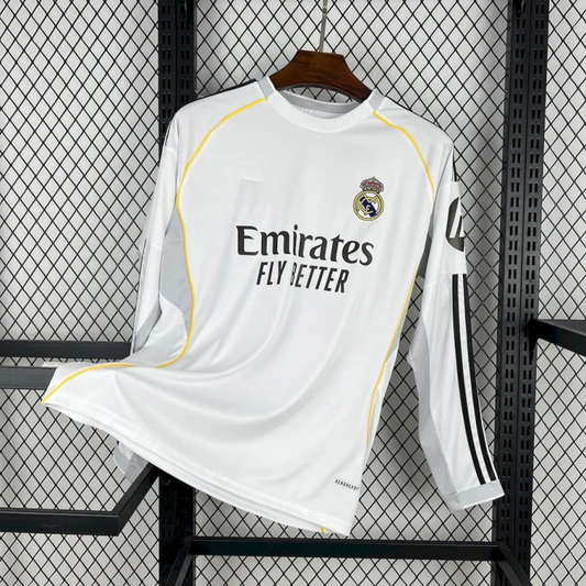 2025-26 Real Madrid Home Long Sleeve
